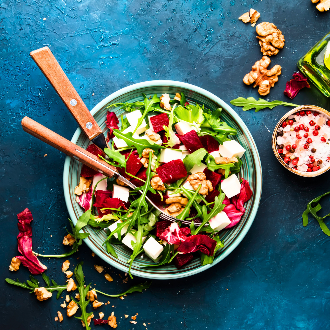 Roasted Beet + Feta Salad