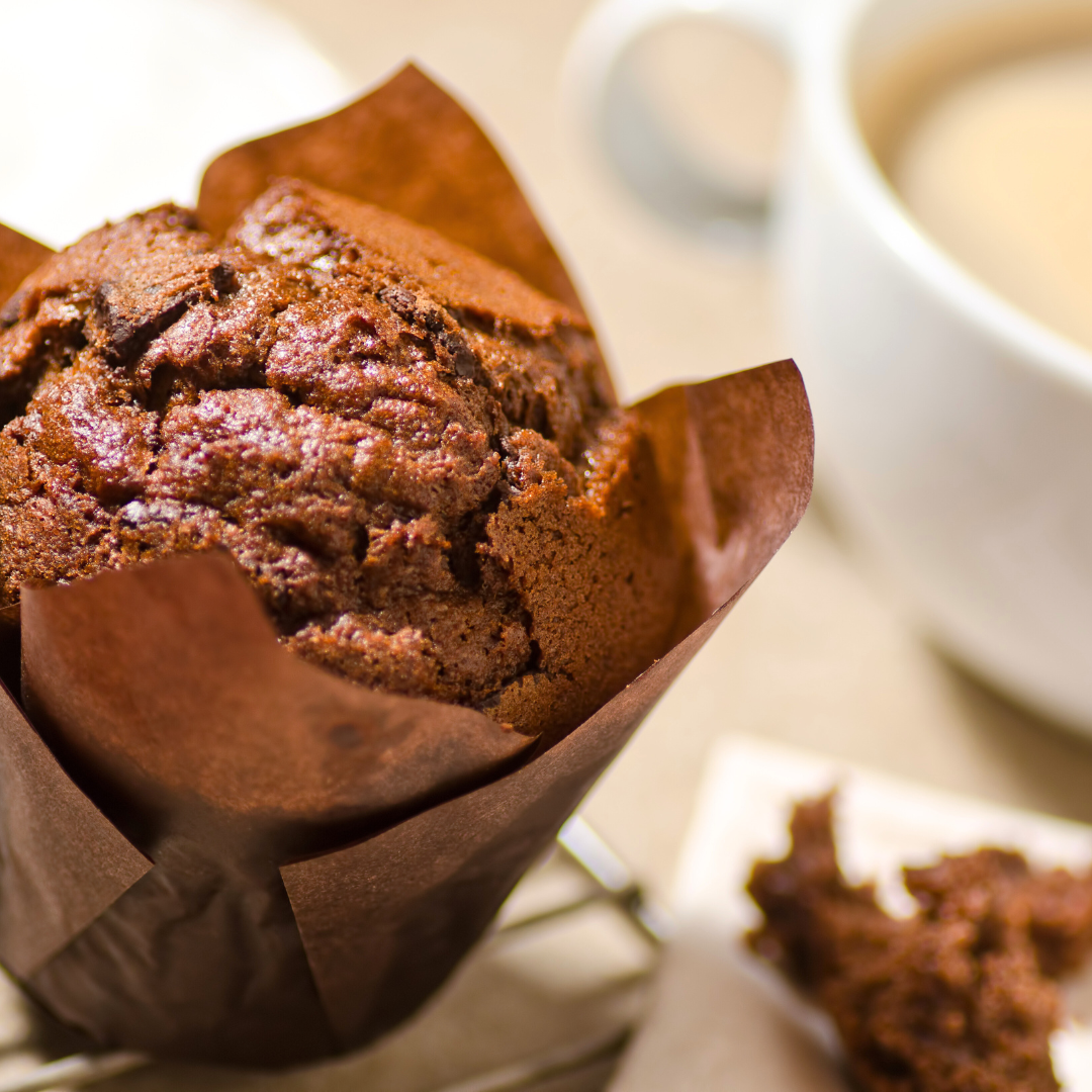 Carob Chocolate + Tofu Muffins