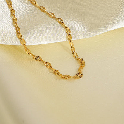 Carolina Gold Textured Choker